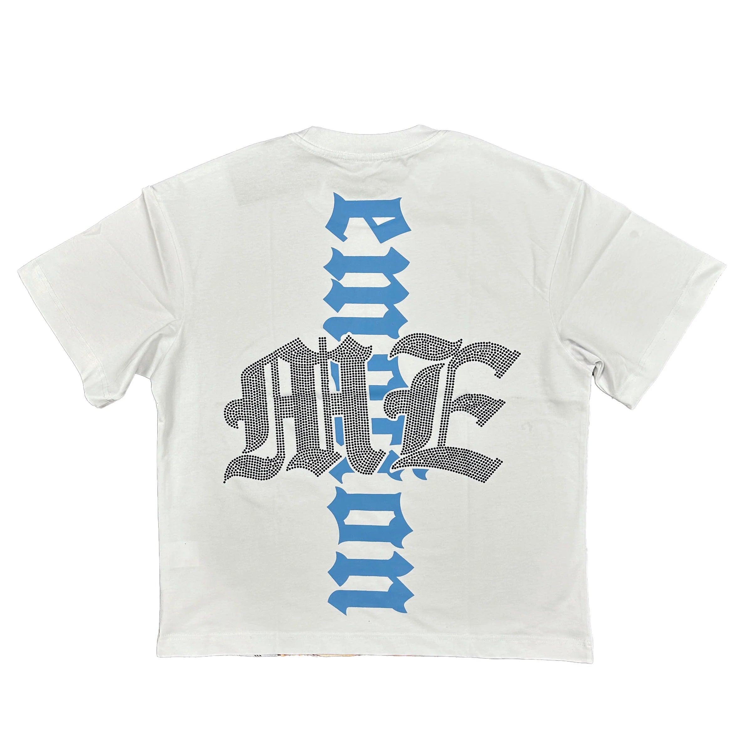 White “Angel” Rhinestone Tee